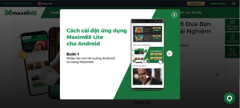 Tải App MAXIM88 cho HĐH Android